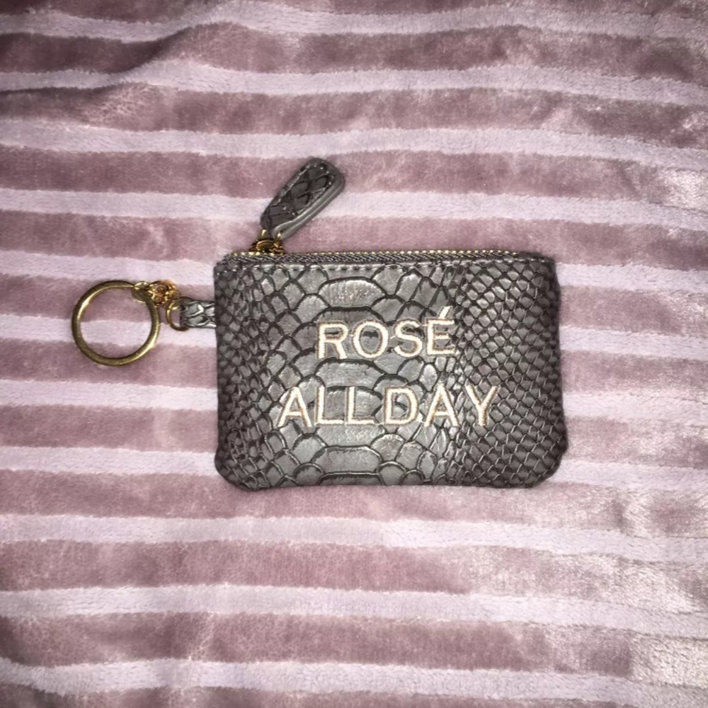 Snakeskin keychain wallet